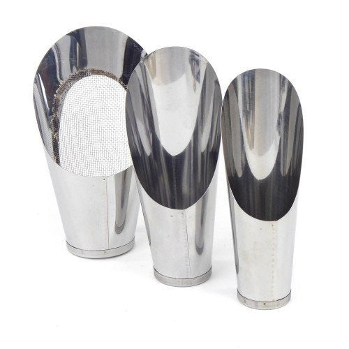 Set 3 palas inox. (con 1 cedazo)