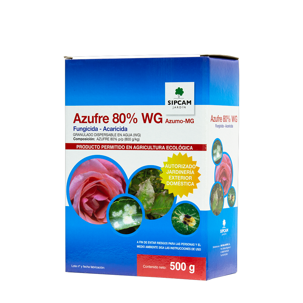 Azufre 80 WG Mojable Antioidio/Antiacaros 50 gr
