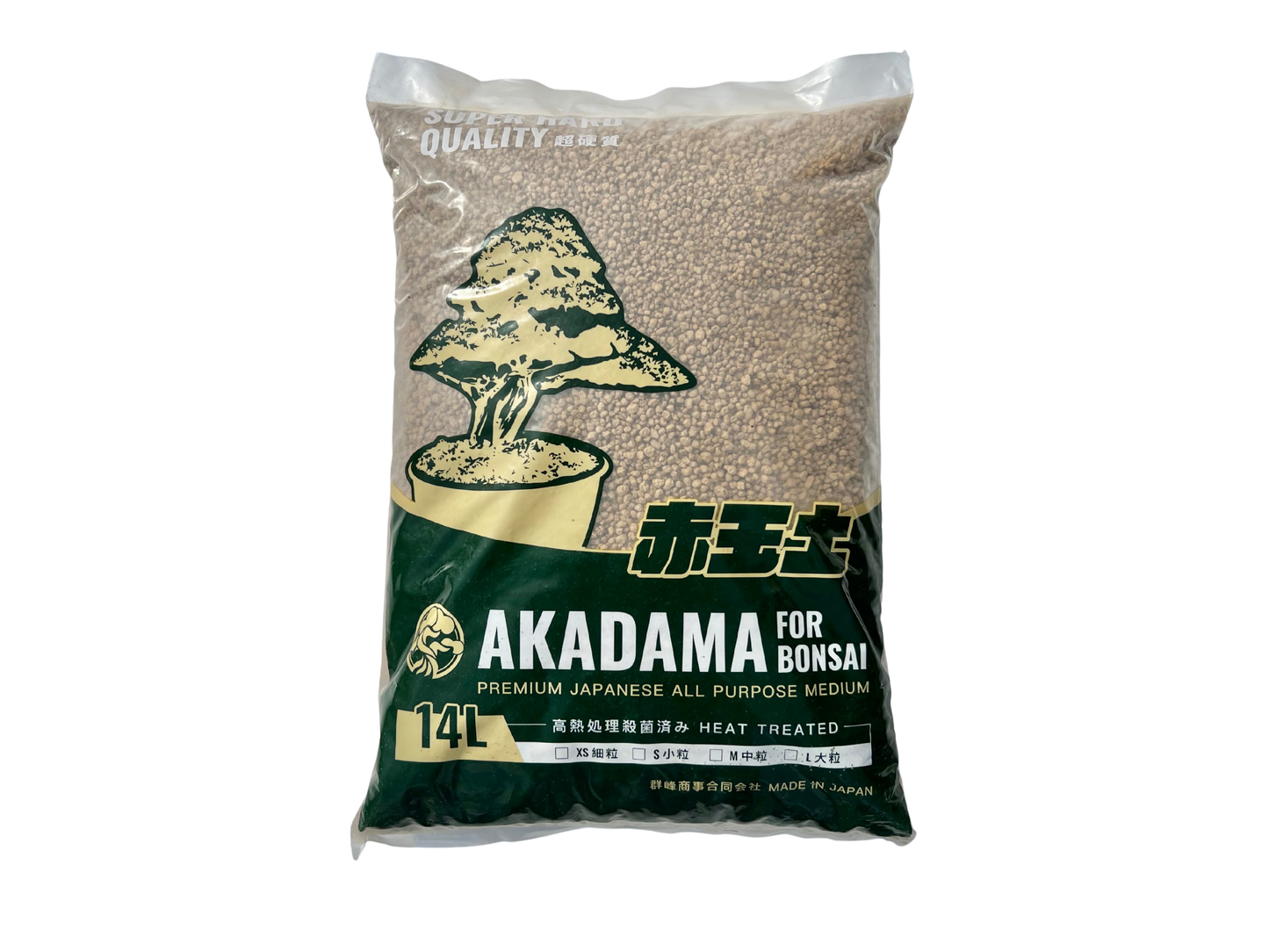 Akadama extra dura Tochigi cocida grano medio 14L