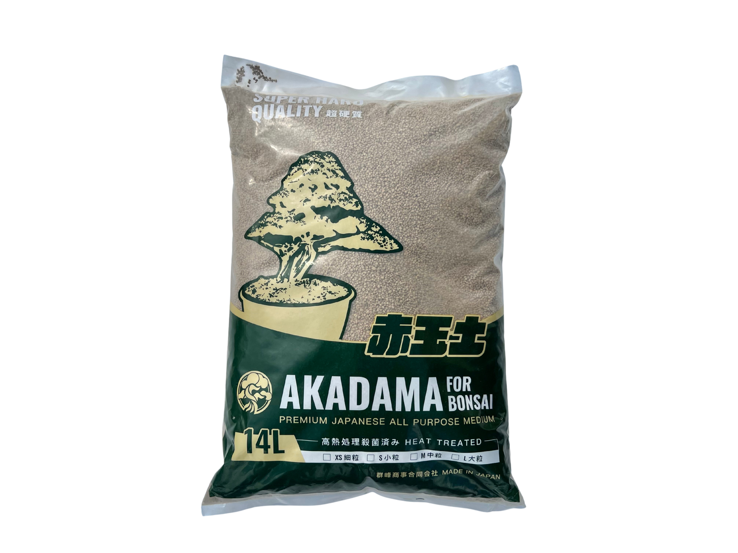 Akadama extra dura TOCHIGI cocida de grano shohin 14L