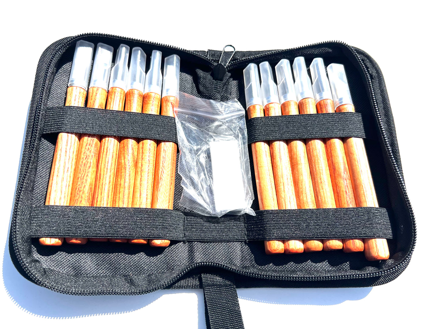 Kit de Tallado para Bonsái – 12 Formones + Limpiador de Herramientas)