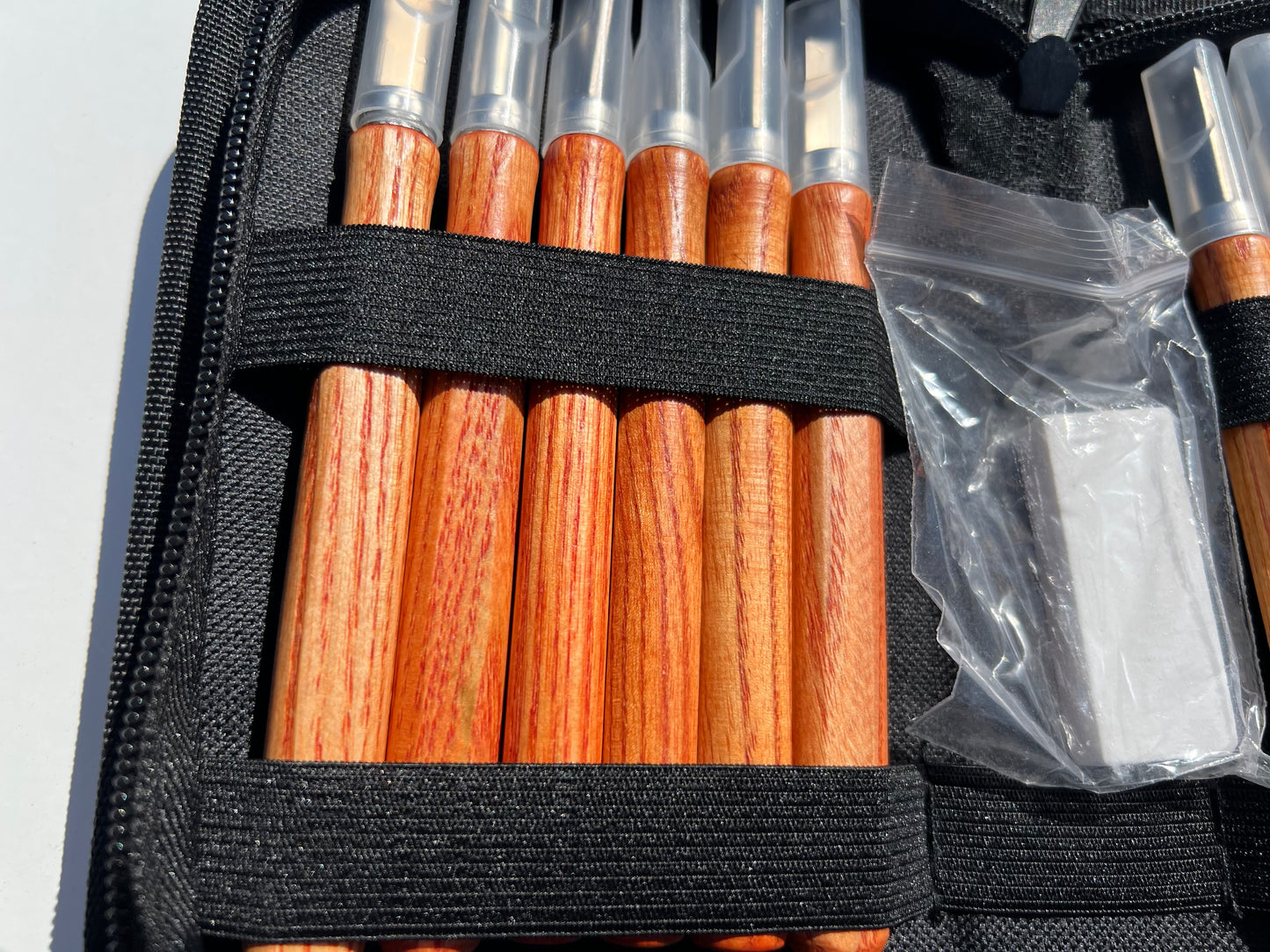 Kit de Tallado para Bonsái – 12 Formones + Limpiador de Herramientas)