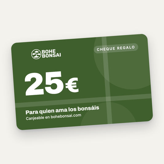 Cheque regalo BoheBonsai de 25 euros
