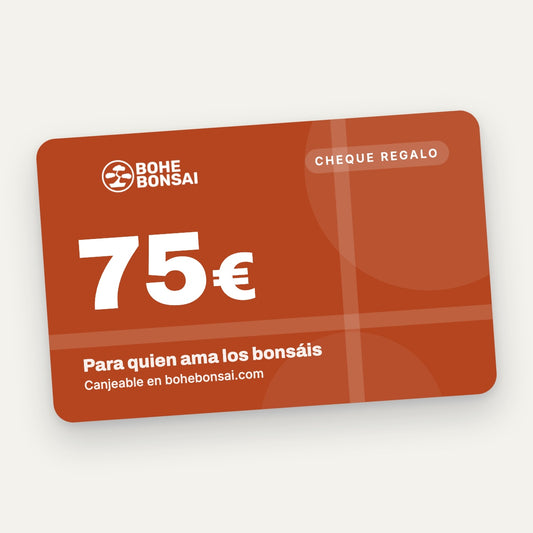 Cheque regalo BoheBonsai de 75 euros