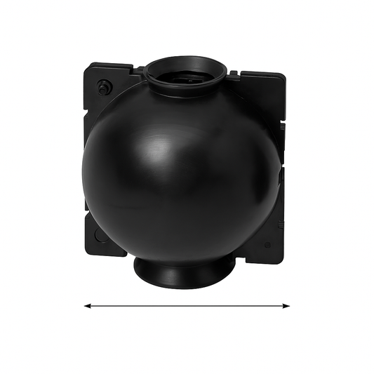 Bola de acodo negra